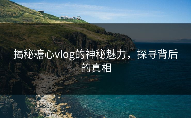 揭秘糖心vlog的神秘魅力，探寻背后的真相